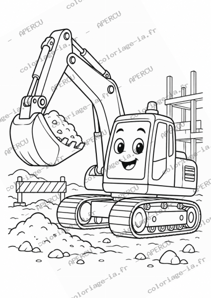 Pelleteuse de chantier