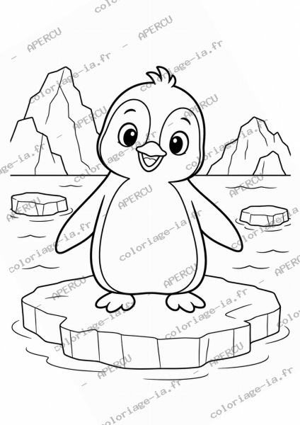 Pingouin sur la banquise