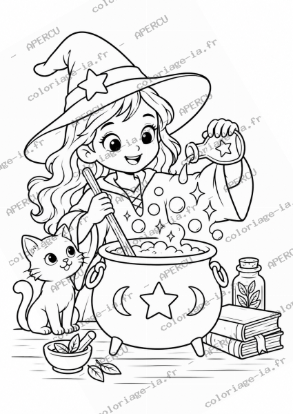 Potion magique bouillonnante