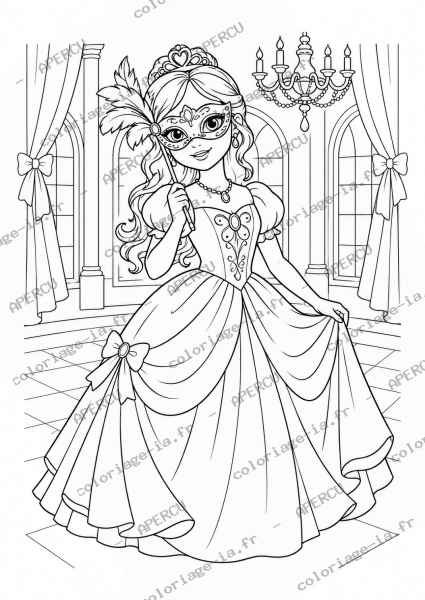 Princesse au bal masqué