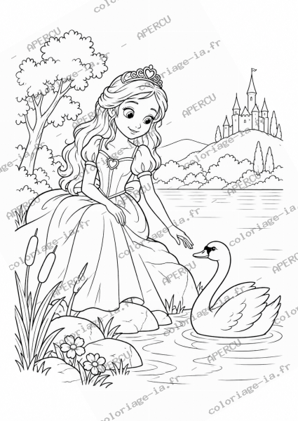 Princesse au bord du lac