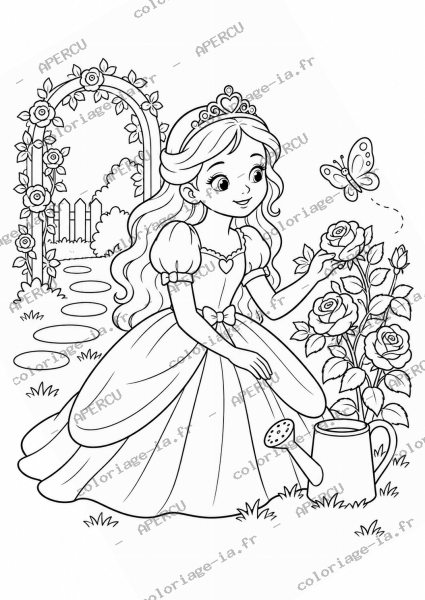 Princesse au jardin