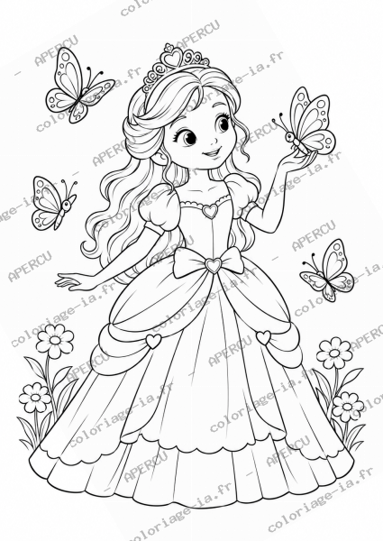 Princesse et papillons