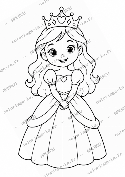 Princesse et sa couronne