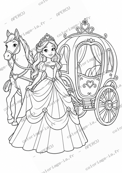 Princesse et son carrosse