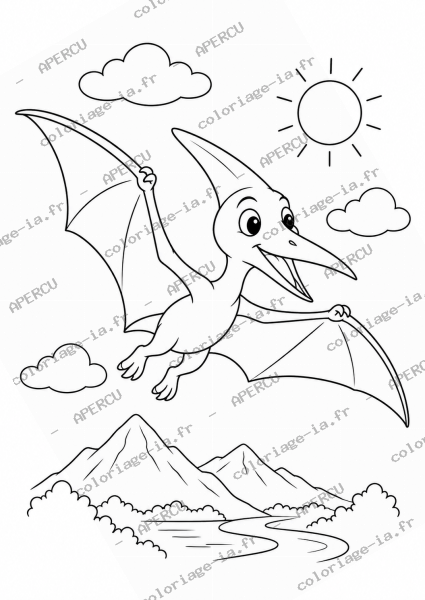 Ptérodactyle volant