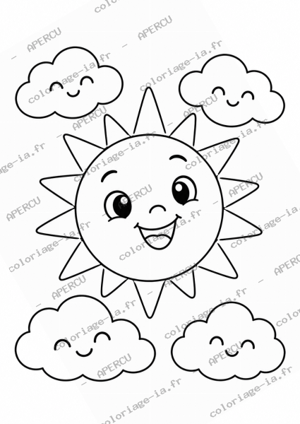 Soleil et nuages