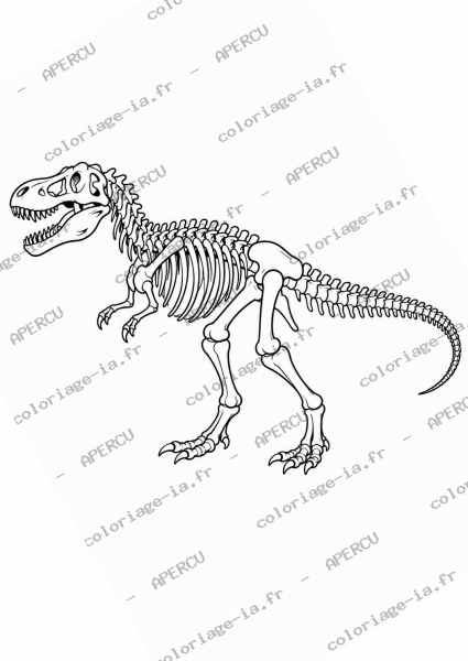Squelette du dinosaure
