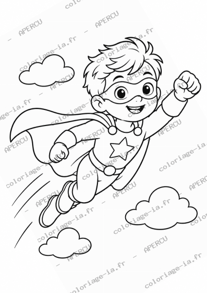 Super-héros qui vole