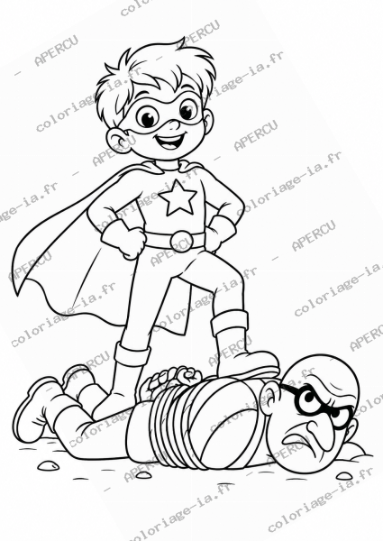 Super-vilain défait