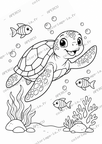 Tortue marine