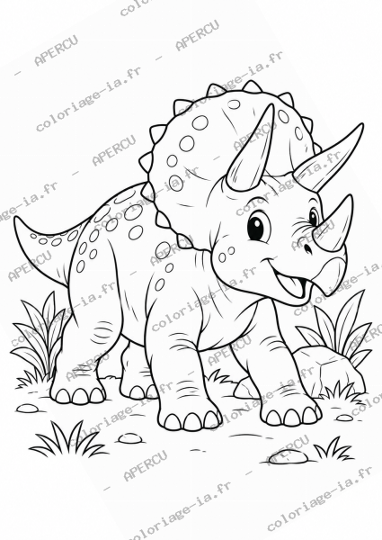 Pack Dinosaures - 10 coloriages PDF