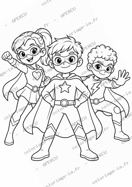 Trio de super-héros