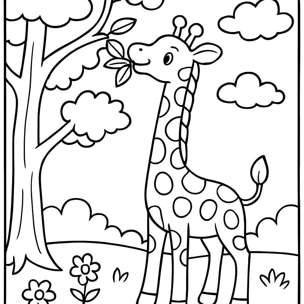 Girafe au long cou