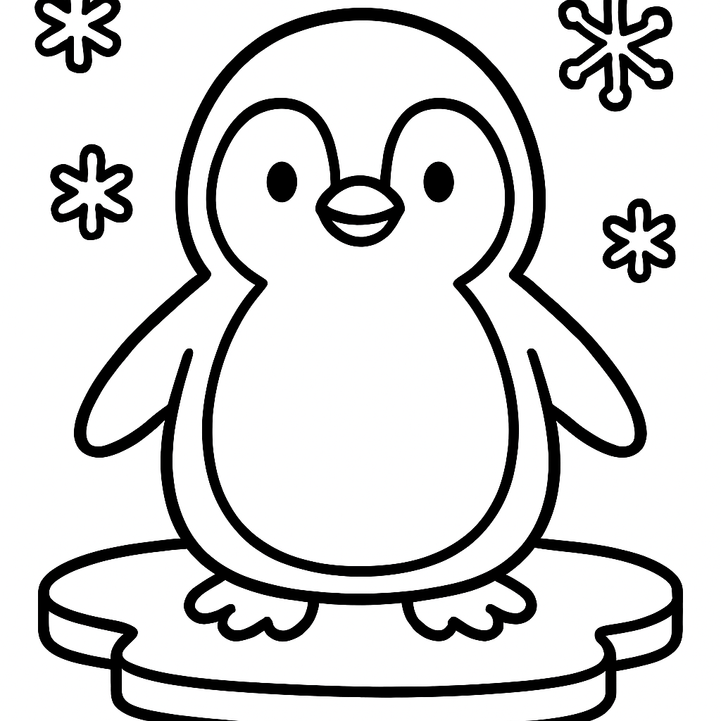 Pingouin sur la banquise