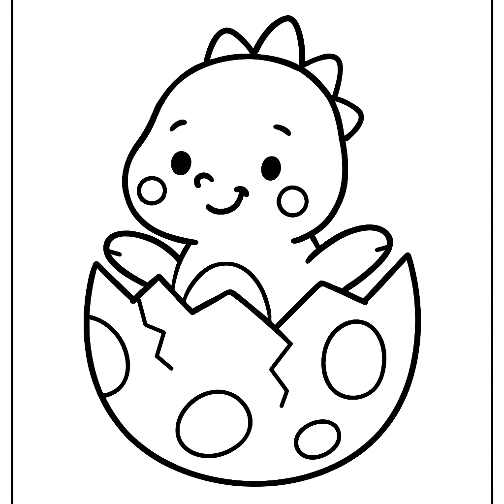 Bébé dinosaure éclos