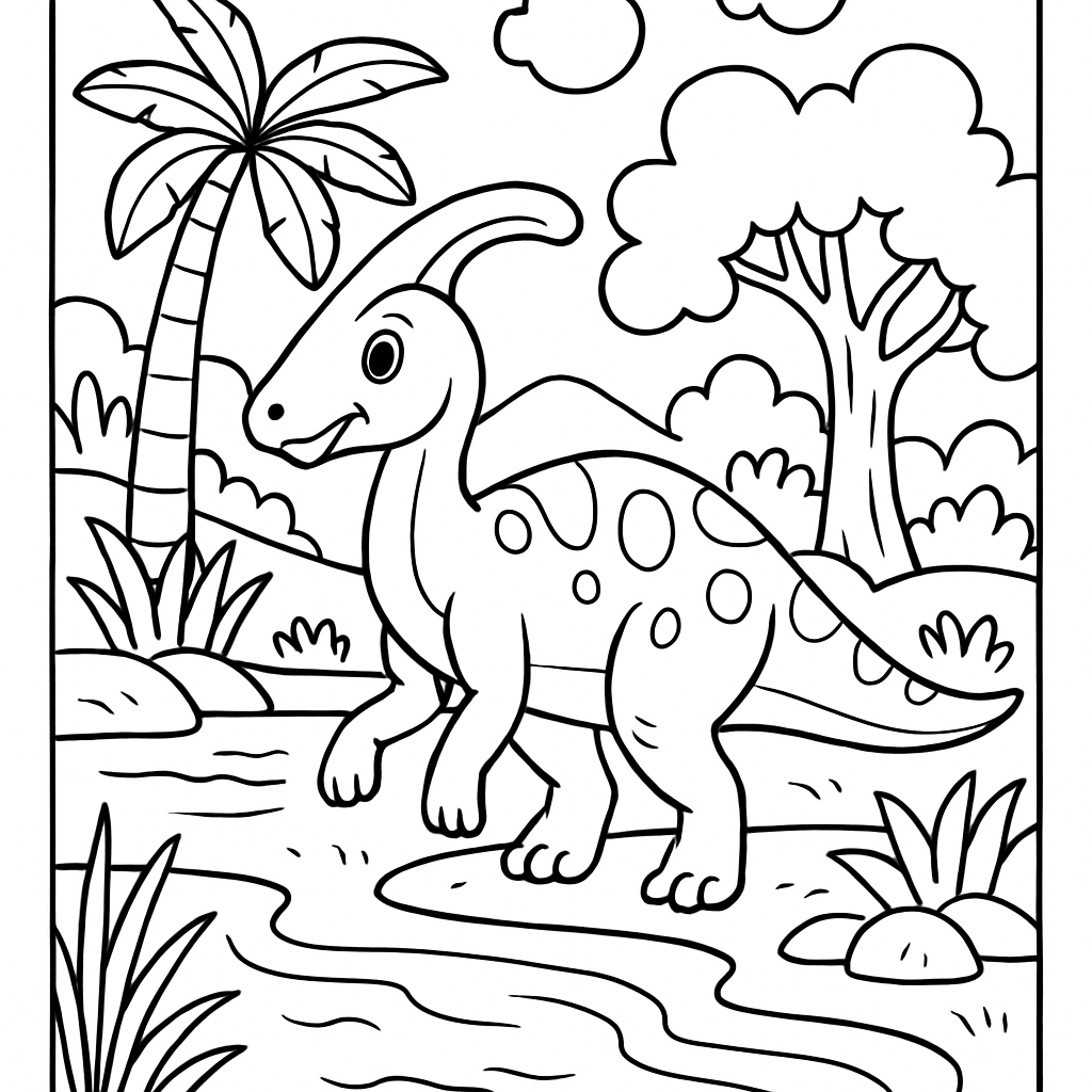 Parasaurolophus à crête