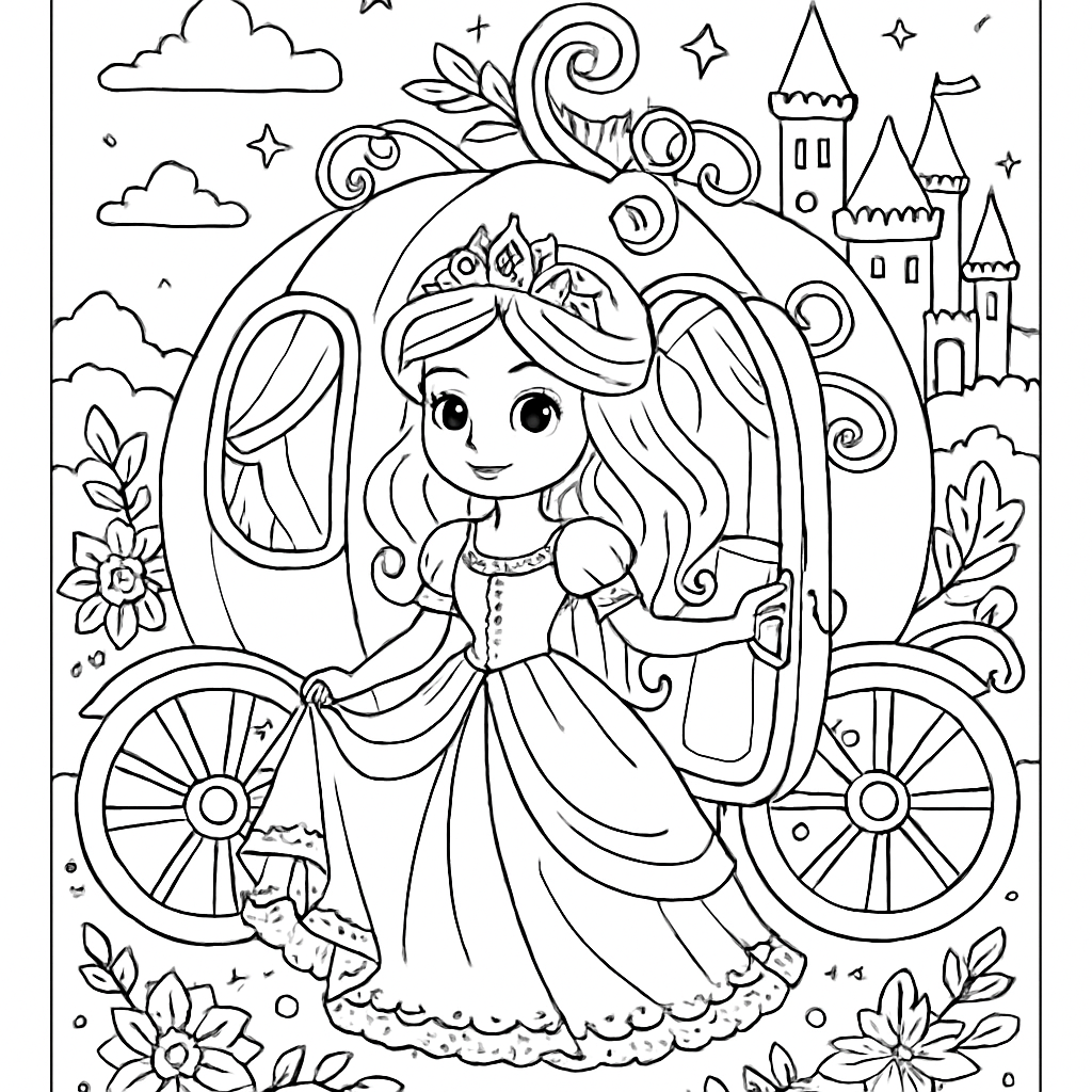 Princesse et son carrosse