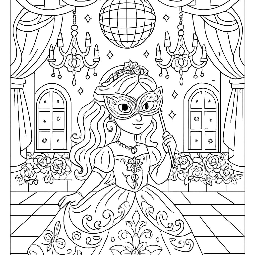 Princesse au bal masqué