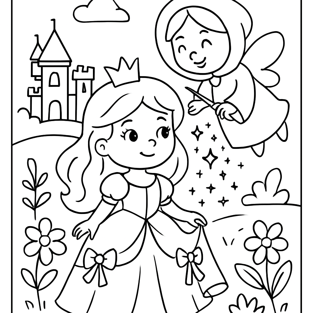 Princesse et fée marraine