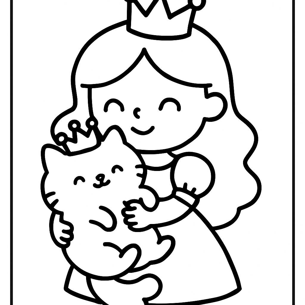 Princesse et son chat royal