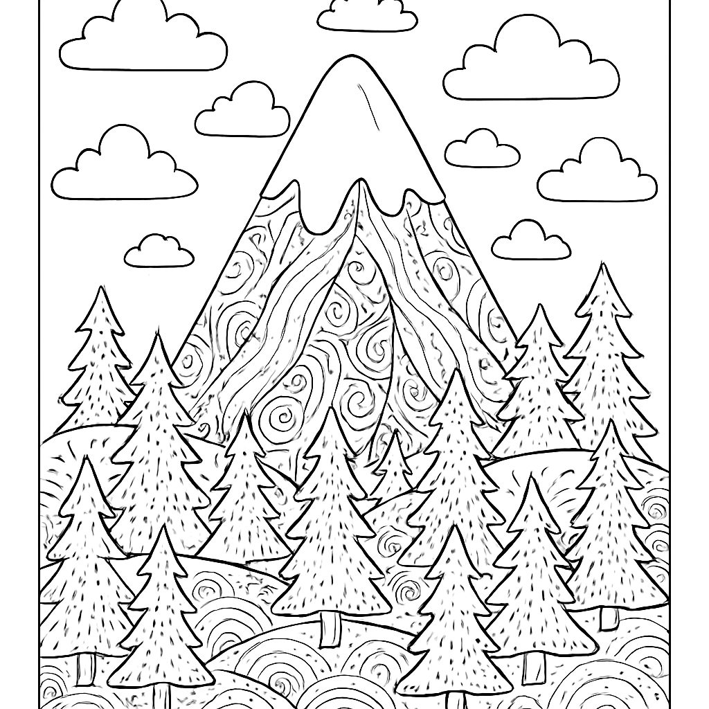 Montagne enneigée