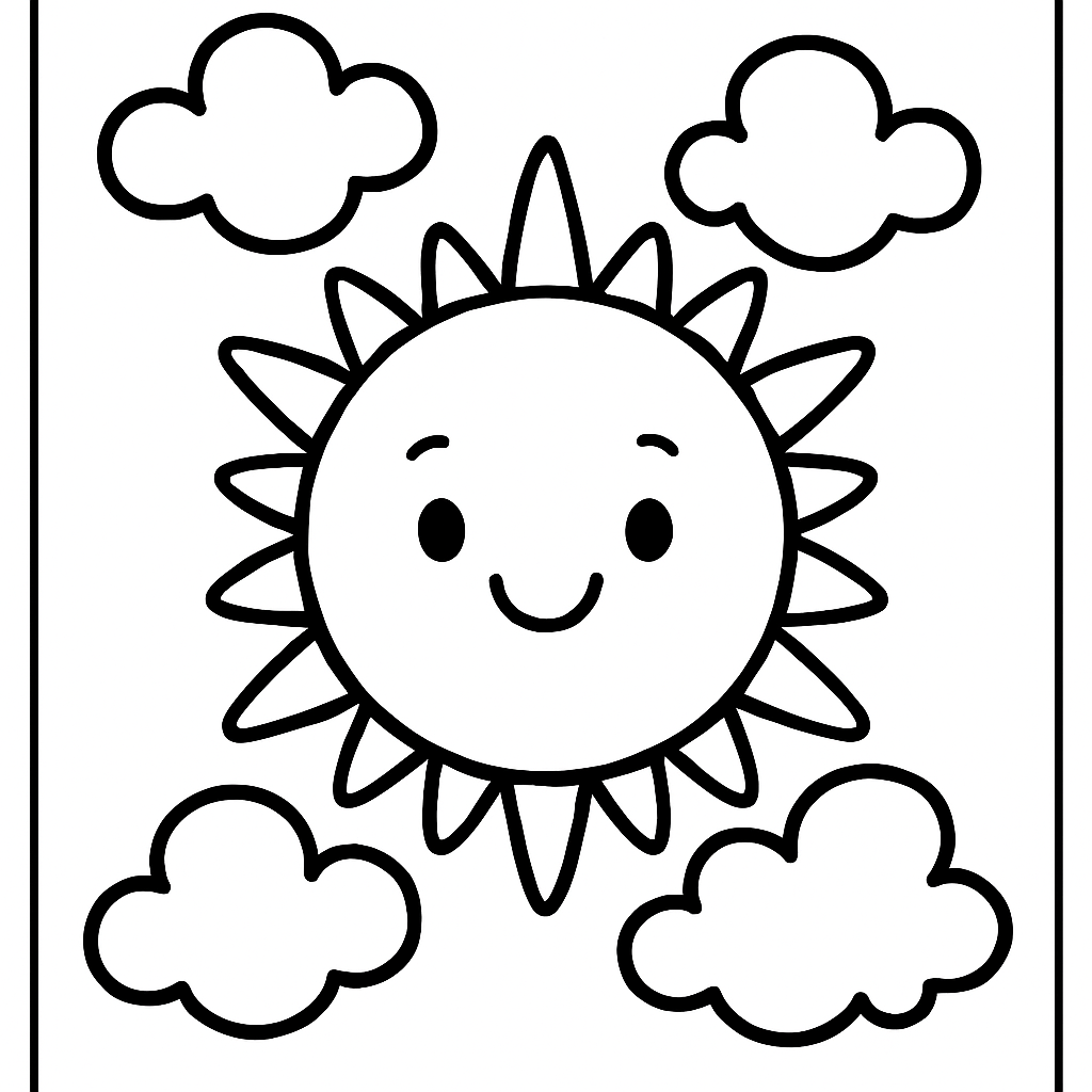 Soleil et nuages