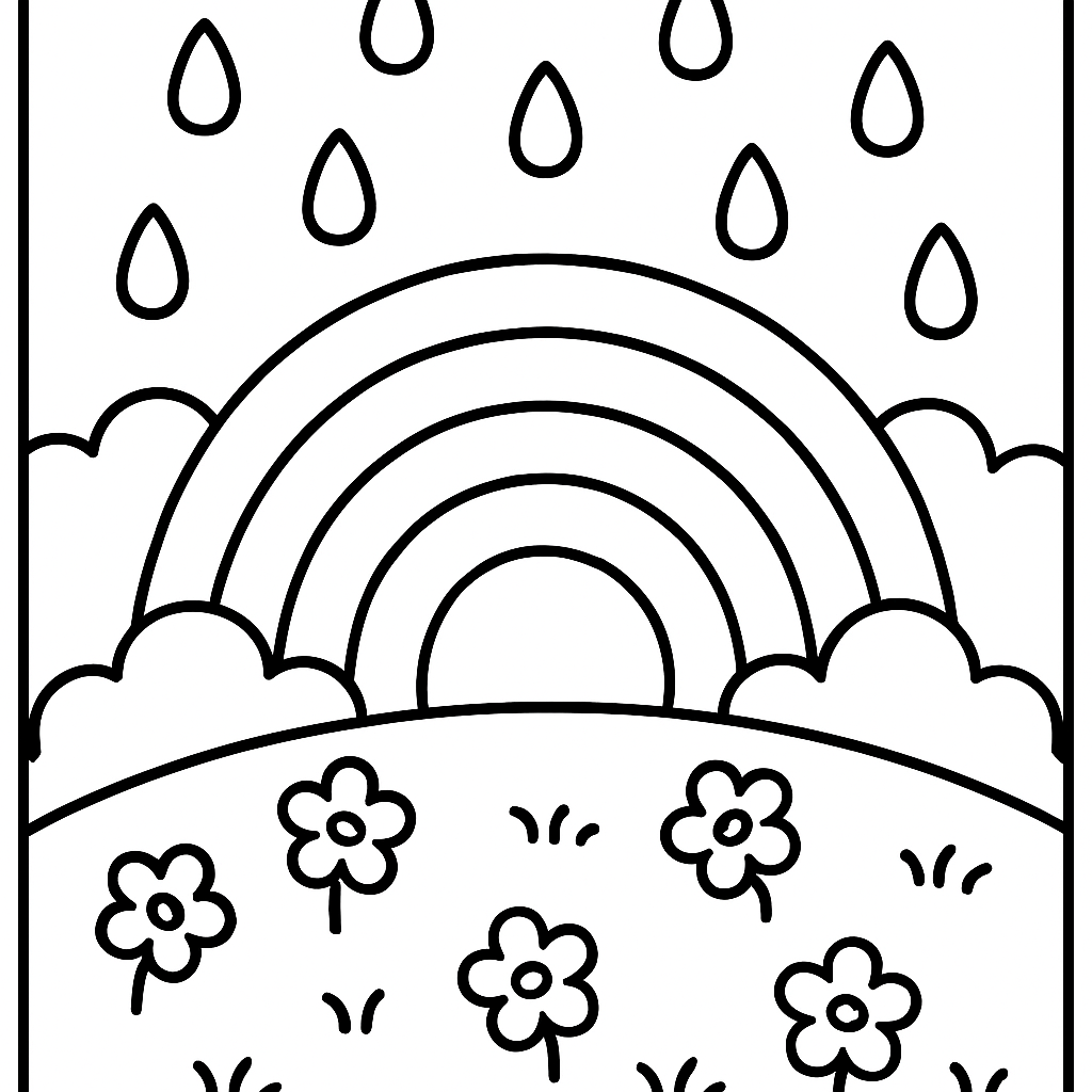 Arc-en-ciel après la pluie