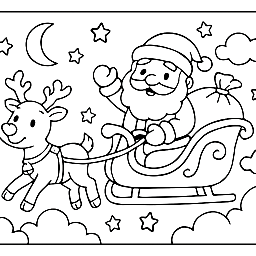 Père Noël traîneau