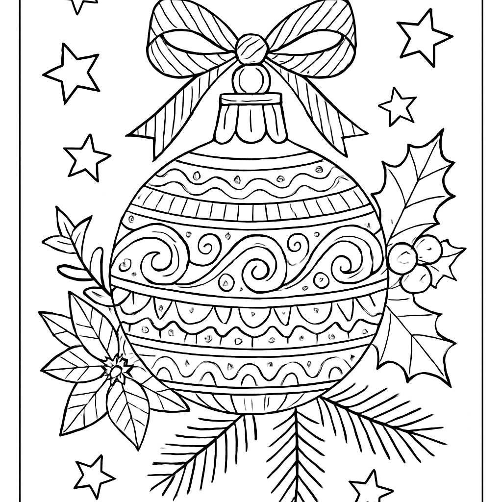 Boule de Noël ornée