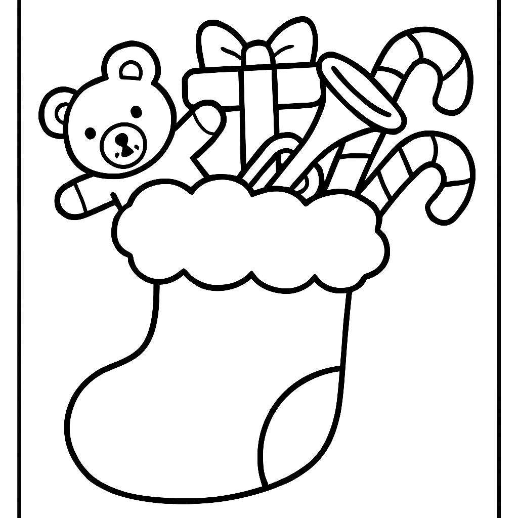 Bas de Noël plein