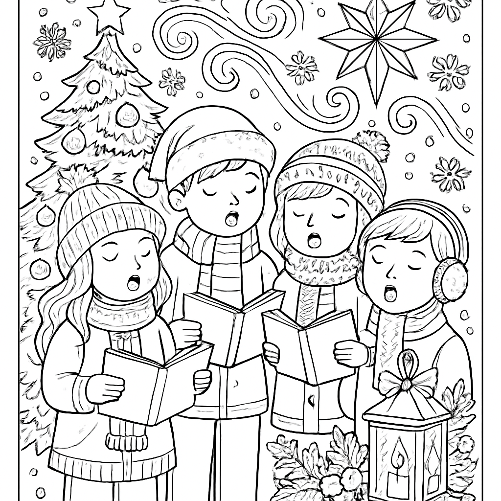 Pack Noël - 10 coloriages PDF