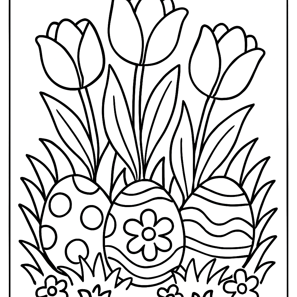 Tulipes et œufs
