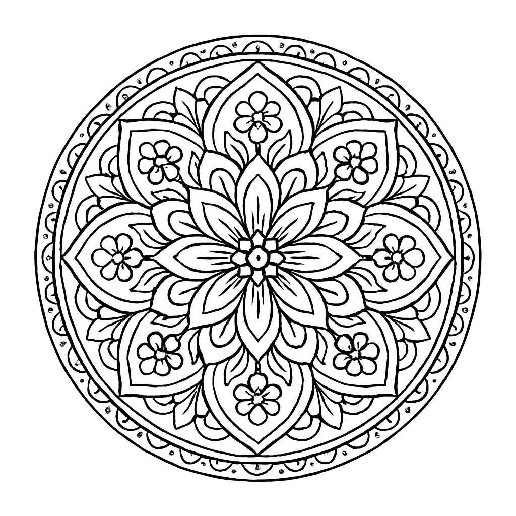 Mandala fleurs