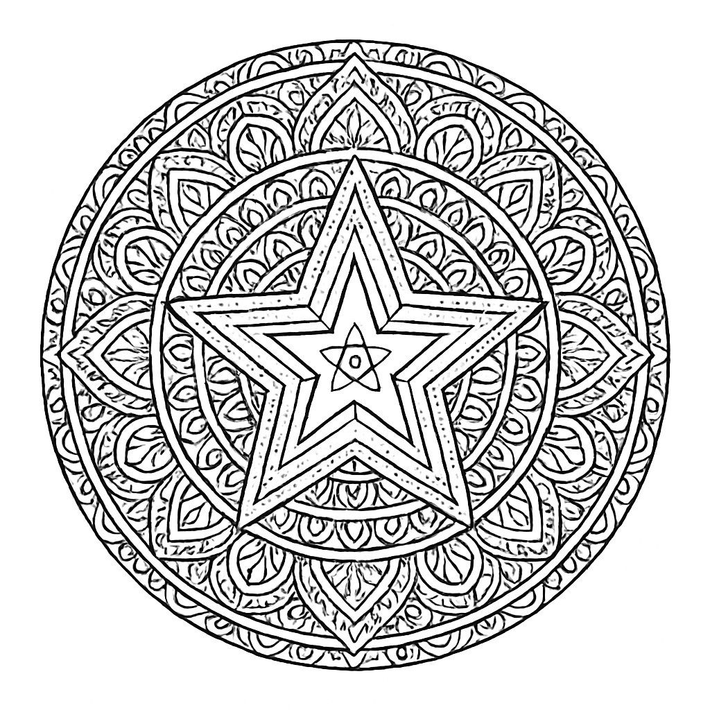 Mandala étoiles