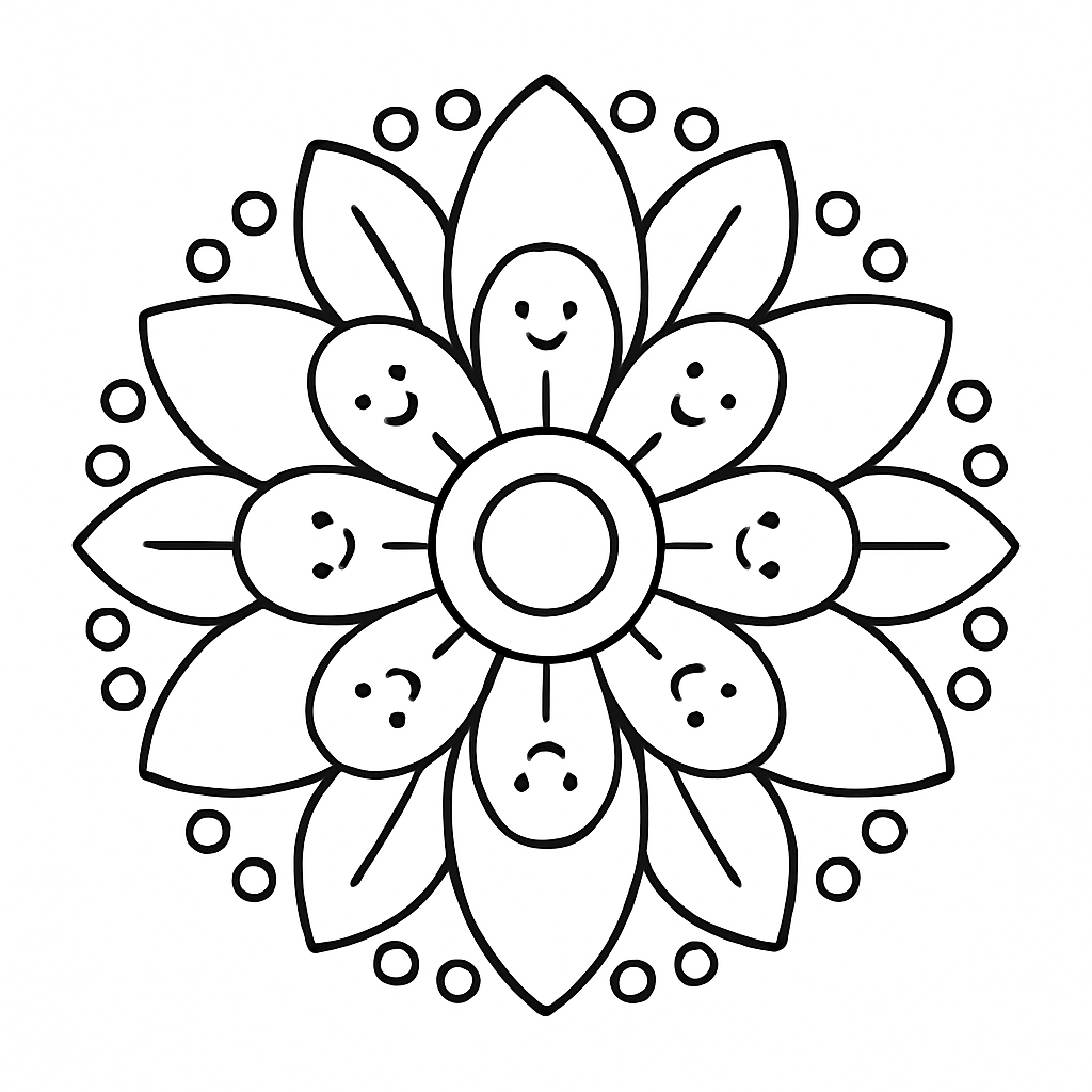 Mandala simple débutant