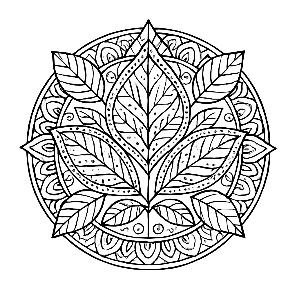 Mandala feuille