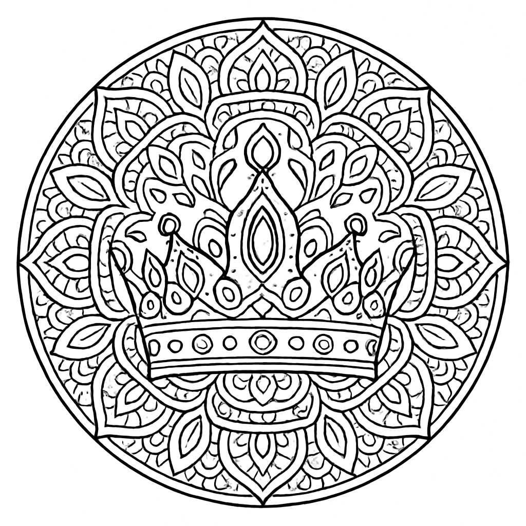 Mandala mandala couronne