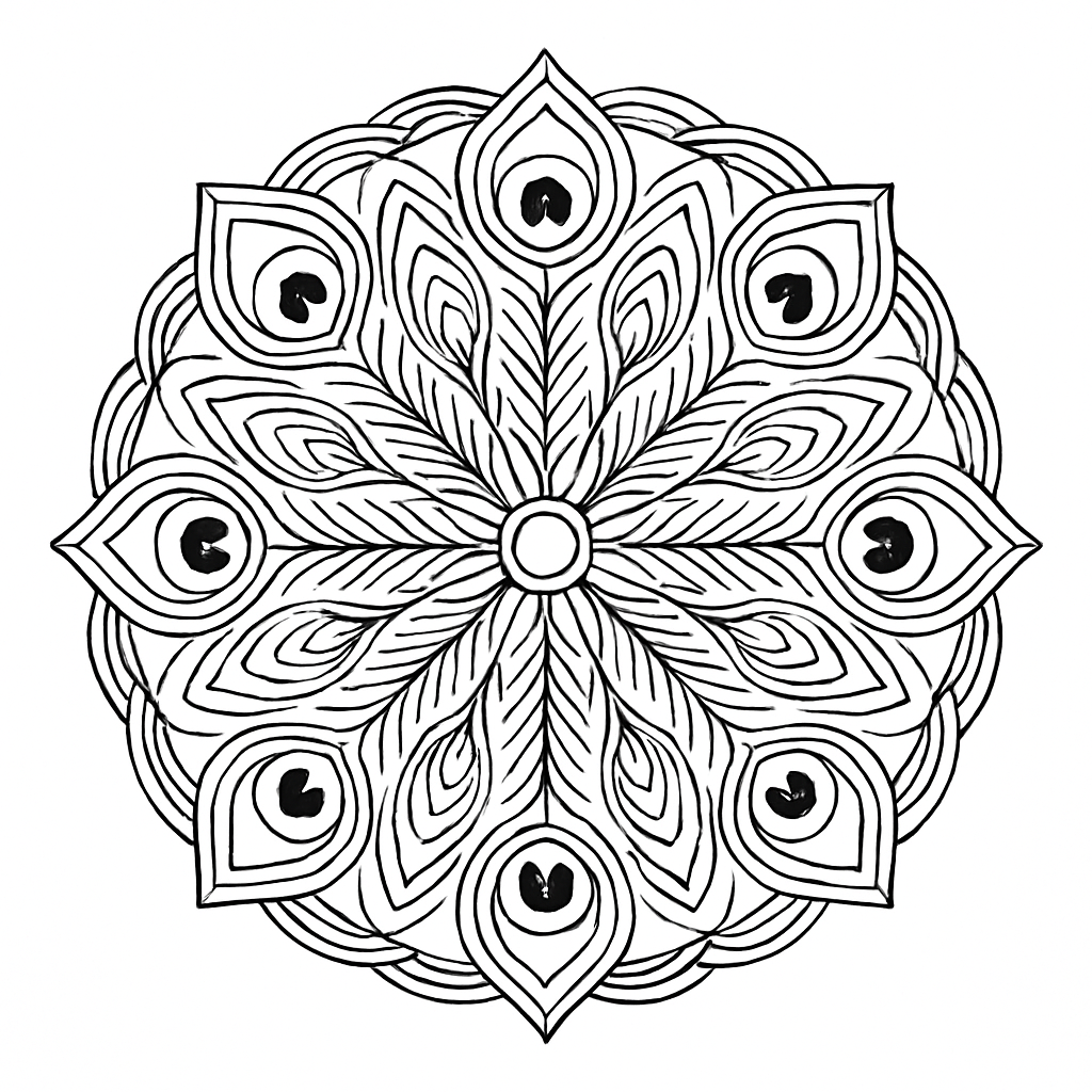 Mandala paon