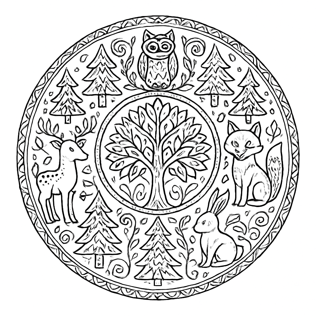 Mandala forêt