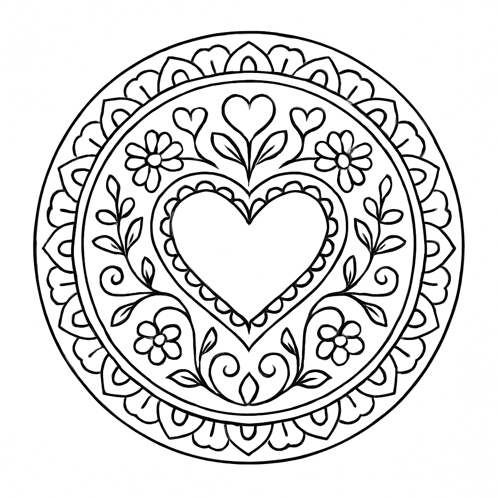 Mandala cœur