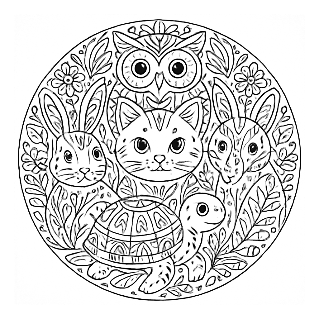 Mandala animaux