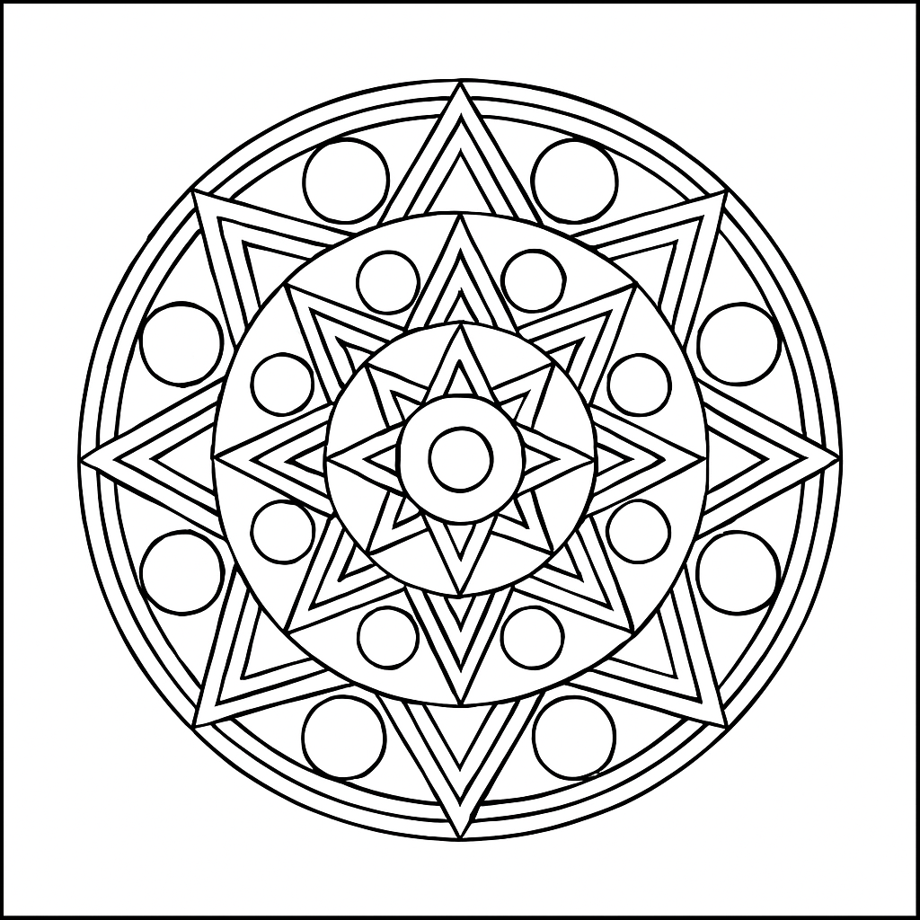 Mandala géométrique