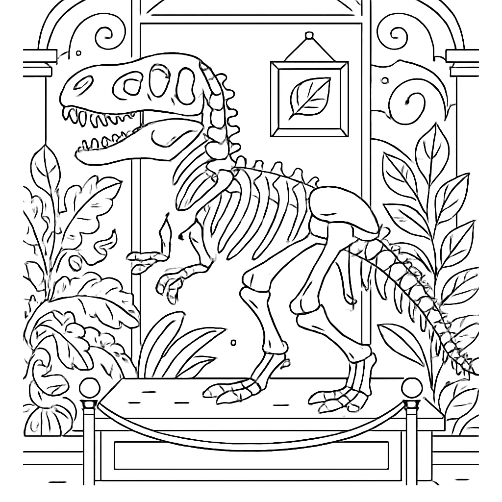 Squelette du dinosaure
