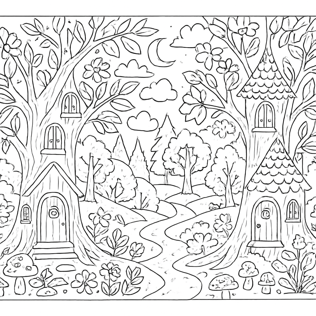 Forêt enchantée des fées