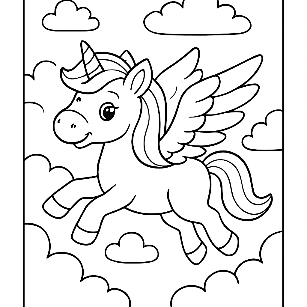 Licorne ailée pégase
