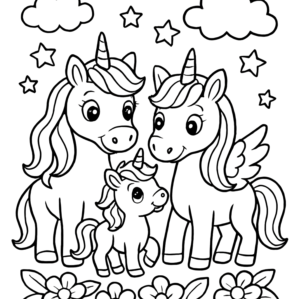 Pack Fées & Licornes - 10 coloriages PDF