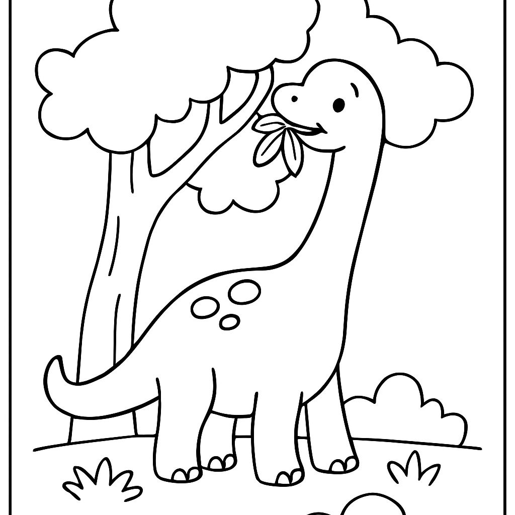 Brachiosaure long cou