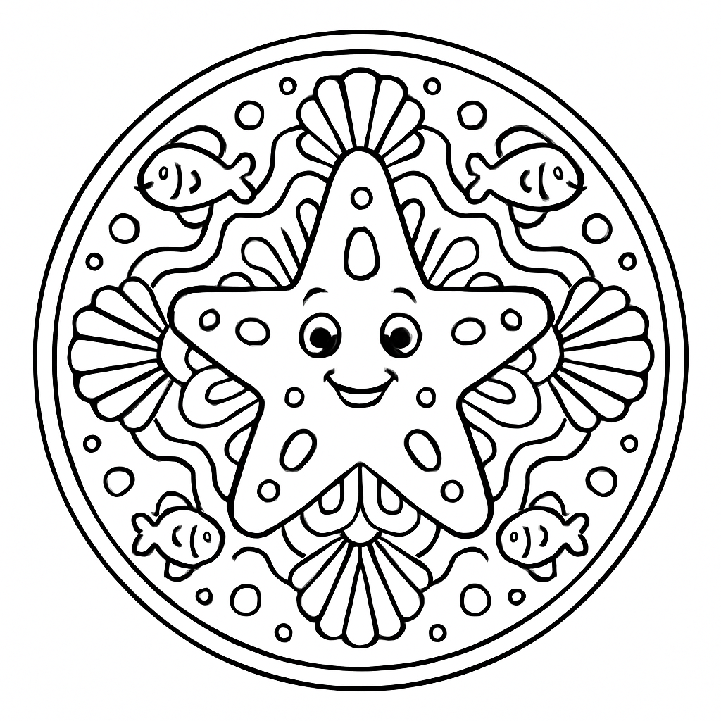 Mandala étoile de mer